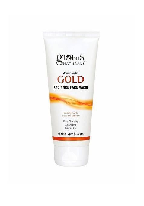 Globus Naturals Gold Radiance Anti Ageing Brightening Face Wash 100 Gm