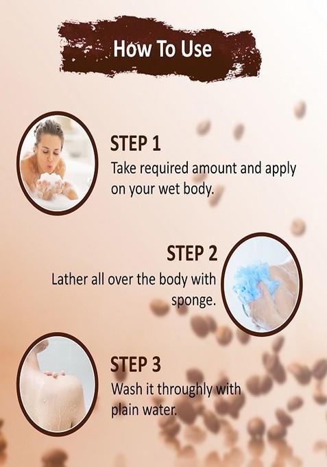 Omeo Coffee Body Wash Shower Gel With Natural Extract 200Ml