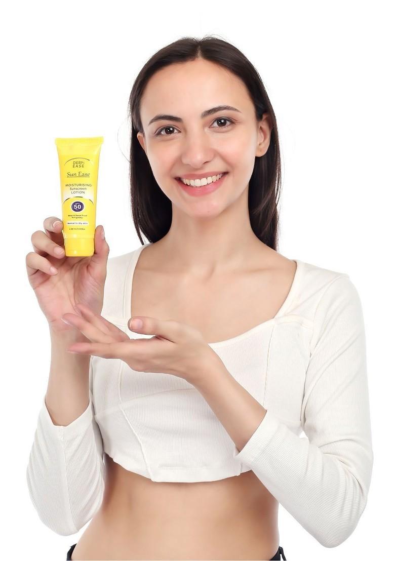 Dermease Sun Ease Moisturizing Sunscreen Lotion Spf 50 Pa 60 Ml
