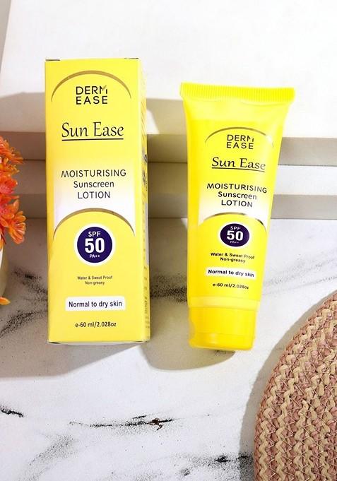 Dermease Sun Ease Moisturizing Sunscreen Lotion Spf 50 Pa 60 Ml