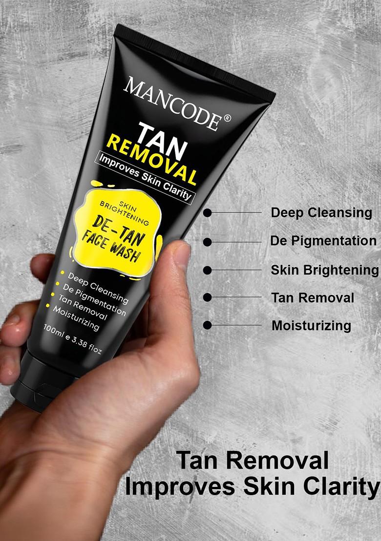 Mancode Unisex De Tan Face Wash 100Ml