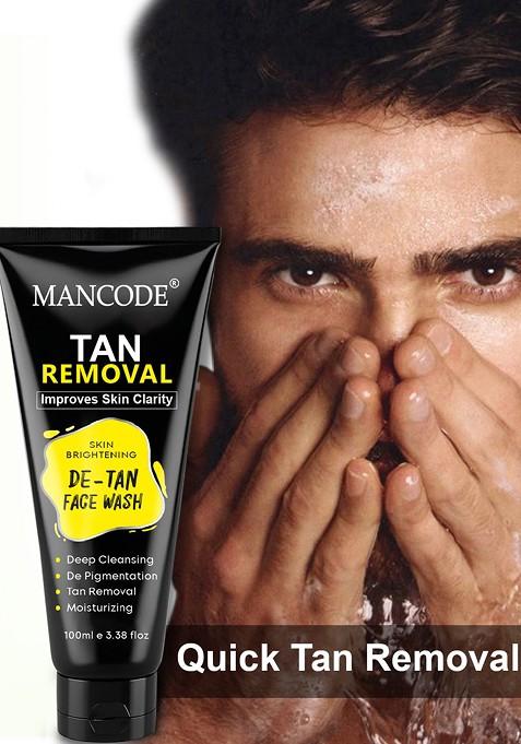 Mancode Unisex De Tan Face Wash 100Ml