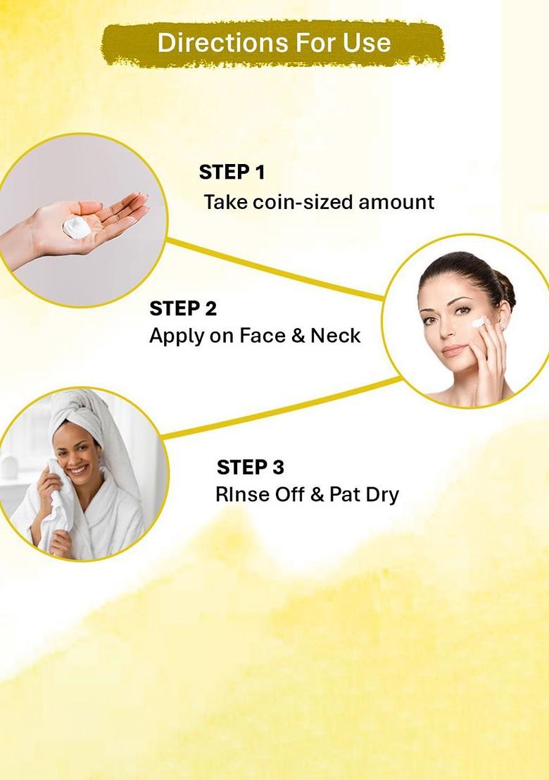 Oneway Happiness Ubtan Natural Glow Face Wash 100 Ml