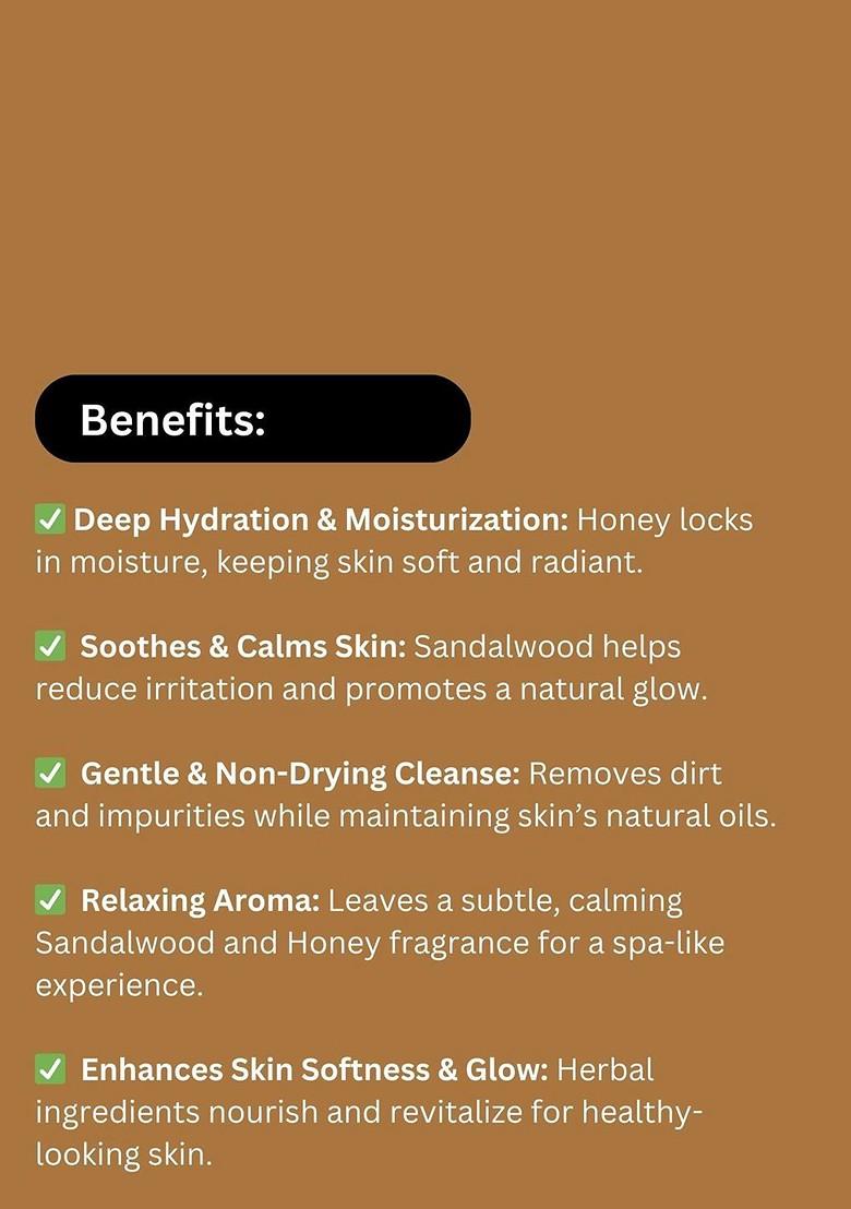 Khadi Pure Herbal Sandalwood Honey Body Wash 210 Ml