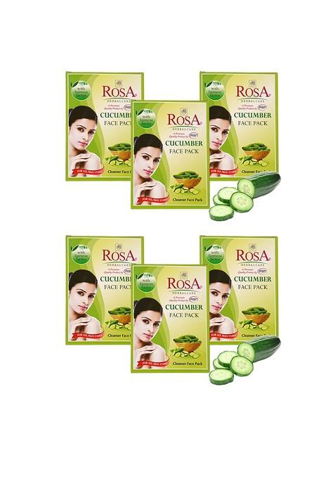 Rosa Set Of 6 Cucumber Face Pack 25Gm Each