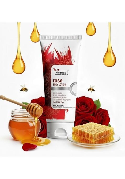 Oneway Happiness Rose Lightening Hydrating Body Lotion With Aloe Vera 100 Ml