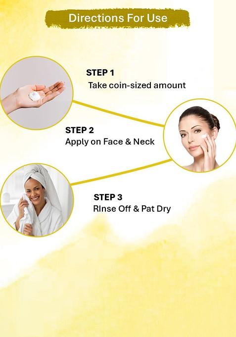 Oneway Happiness Ubtan Tan Removal Face Wash 100 Ml