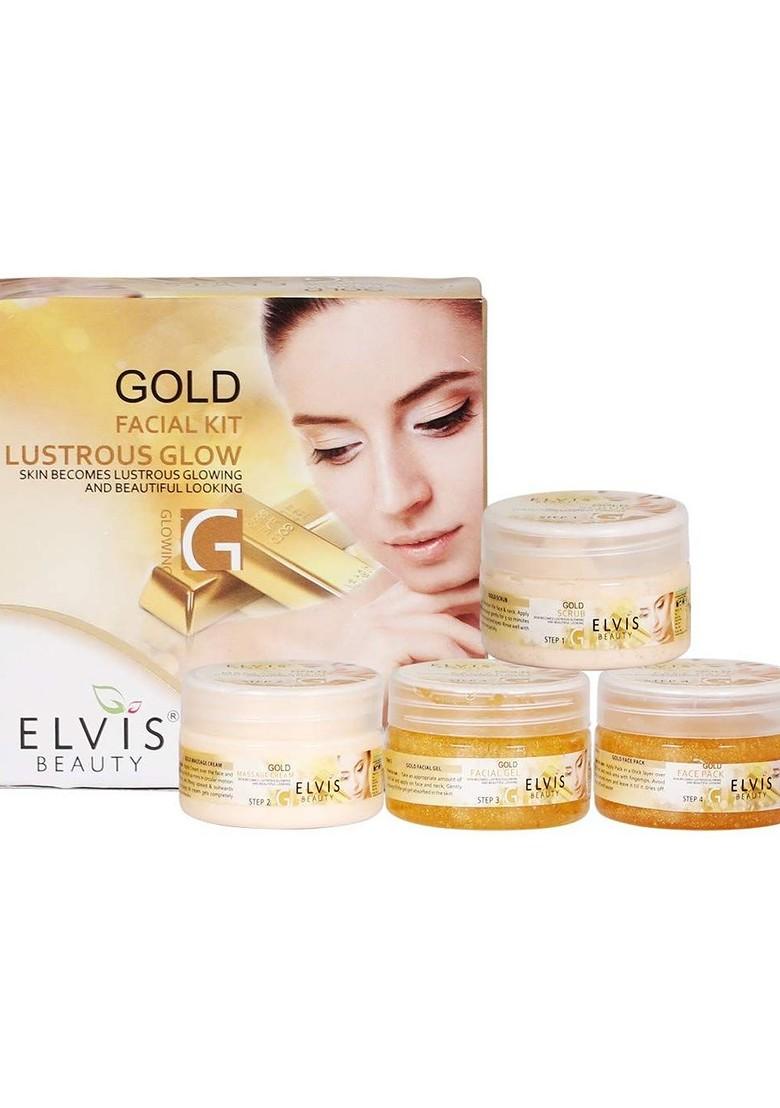 Elvis Beauty Gold Facial Kit For Lustrous Glow 200 G