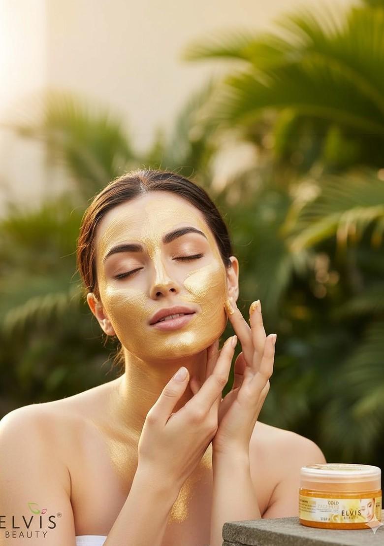 Elvis Beauty Gold Facial Kit For Lustrous Glow 200 G