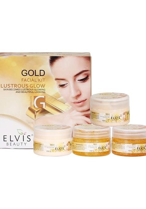 Elvis Beauty Gold Facial Kit For Lustrous Glow 200 G
