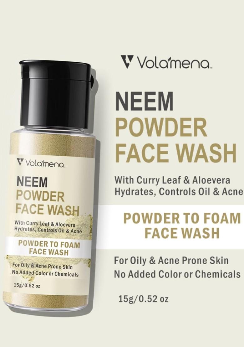 Volamena Neem Powder Face Wash With Aloe Vera 15 G