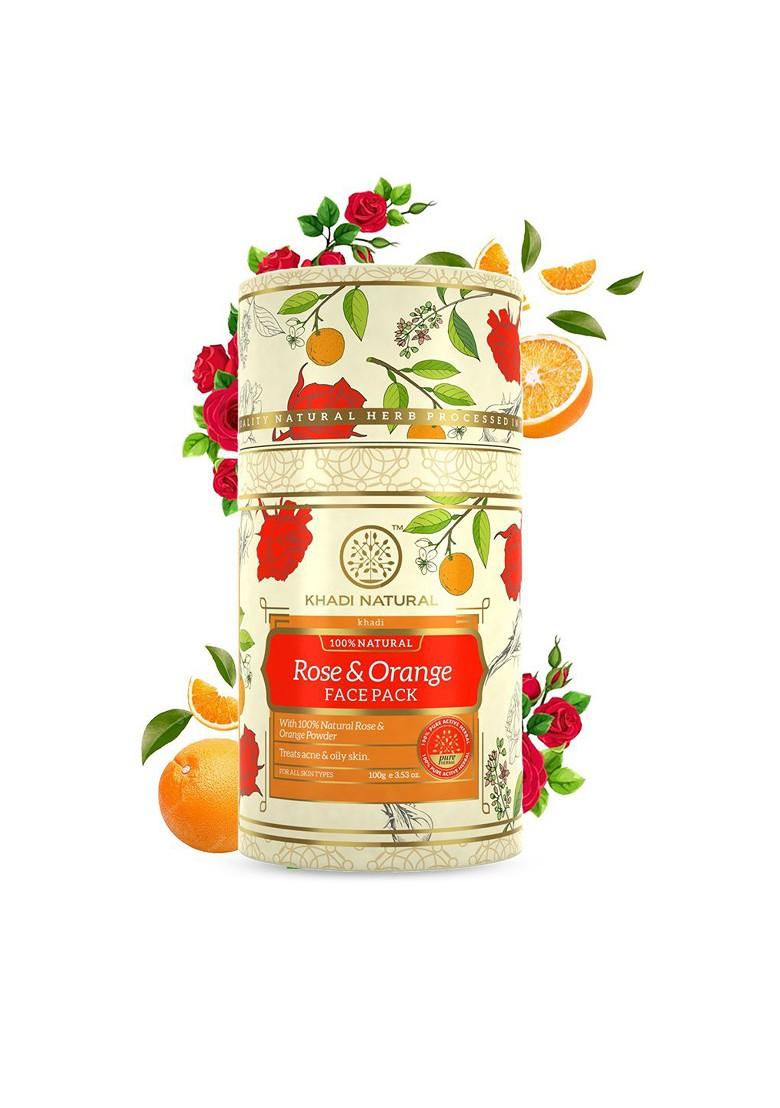 Khadi Natural Rose Orange Pack For Oily Skin 100G