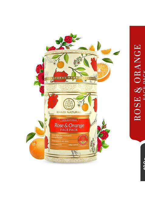 Khadi Natural Rose Orange Pack For Oily Skin 100G