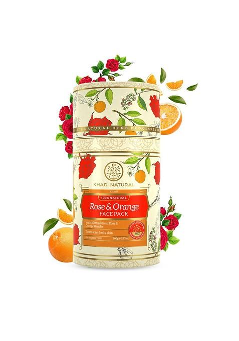 Khadi Natural Rose Orange Pack For Oily Skin 100G