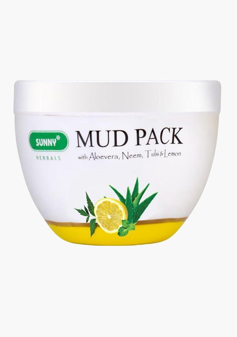 Sunny Herbals Mud Pack With Aloevera Neem Tulsi 150 G