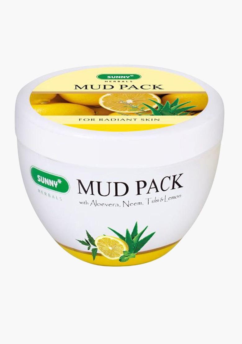 Sunny Herbals Mud Pack With Aloevera Neem Tulsi 150 G