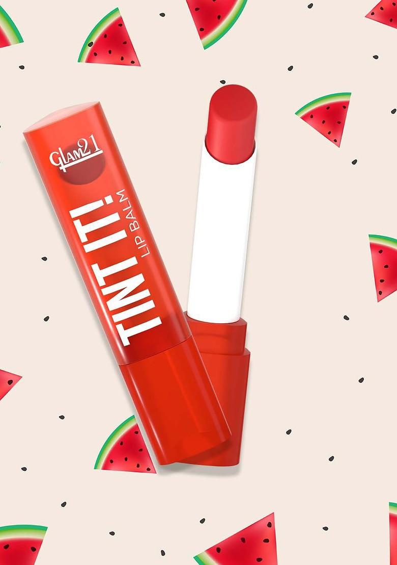 Glam21 Set Of 2 Lip Tint It Balm With Vitamin E 3 5 G Each Cranberry 02 Watermelon 06
