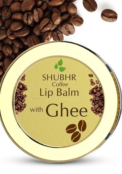 Blue Nectar Shubhr Coffee Lip Balm With Ghee For Dryness Lips Brightening 15 G