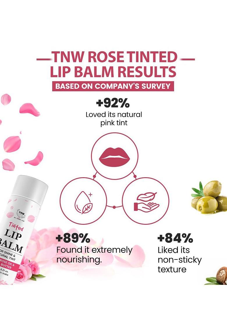 Tnw The Natural Wash Rose Tinted Lip Balm Pink