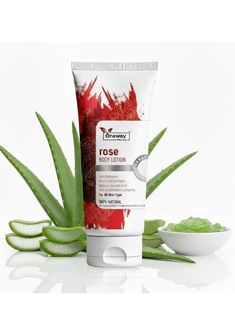 Oneway Happiness Rose Body Lotion With Aloe Vera 100 Ml