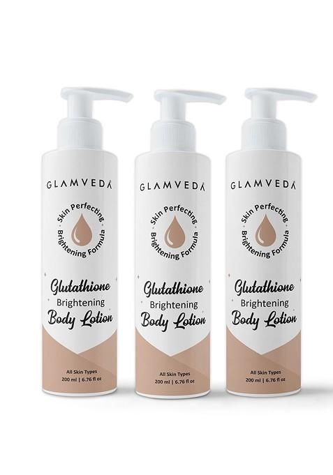 Glamveda Set Of 3 2 Kojic Acid Alpha Arbutin Body Lotion 200 Ml Each