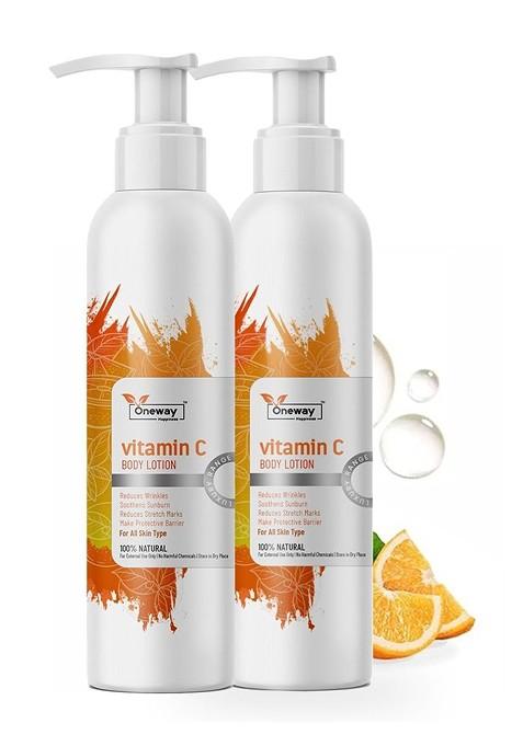 Oneway Happiness Set Of 2 Vitamin C Body Lotion 200 Ml Each