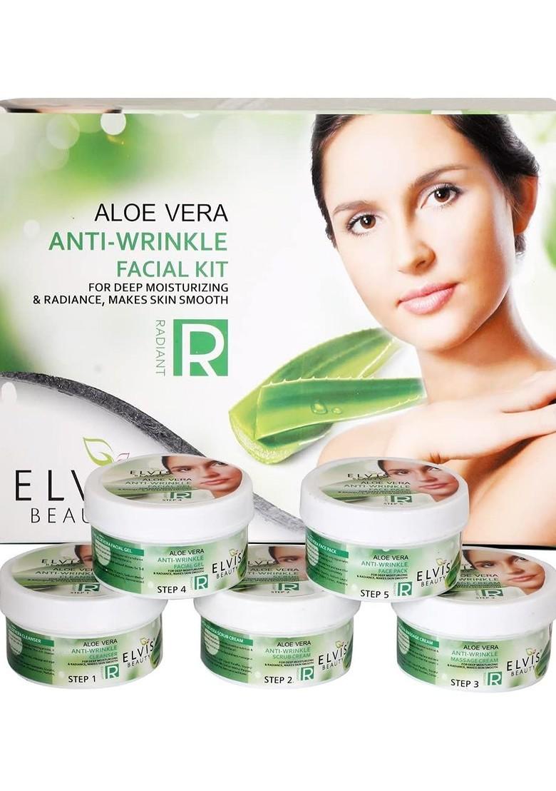 Elvis Beauty Women Aloe Vera Anti Wrinkle Deep Moisturizing Radiance Facial Kit 420 G