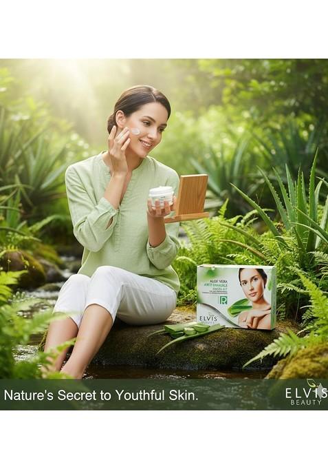 Elvis Beauty Women Aloe Vera Anti Wrinkle Deep Moisturizing Radiance Facial Kit 420 G