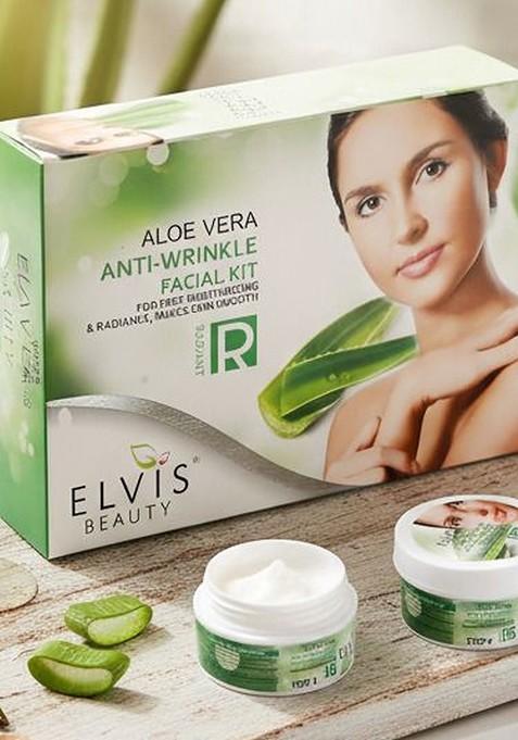 Elvis Beauty Women Aloe Vera Anti Wrinkle Deep Moisturizing Radiance Facial Kit 420 G