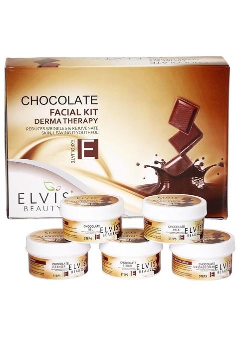 Elvis Beauty 5 Steps Chocolate Facial Kit For Youthful Radiant Skin 420 G
