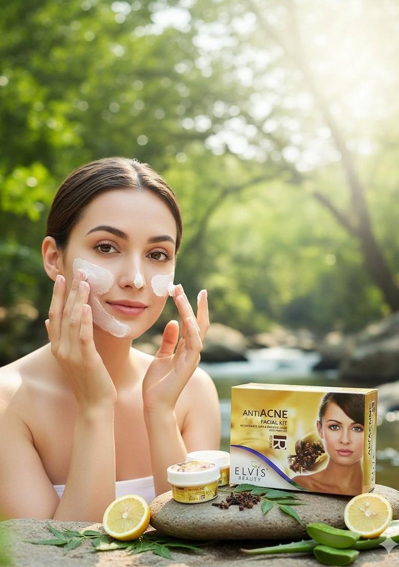 Elvis Beauty 5 Steps Anti Acne Facial Kit 420 G