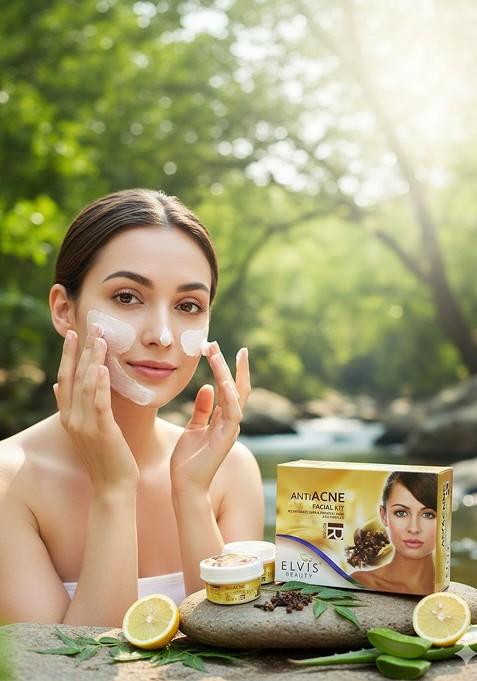 Elvis Beauty 5 Steps Anti Acne Facial Kit 420 G