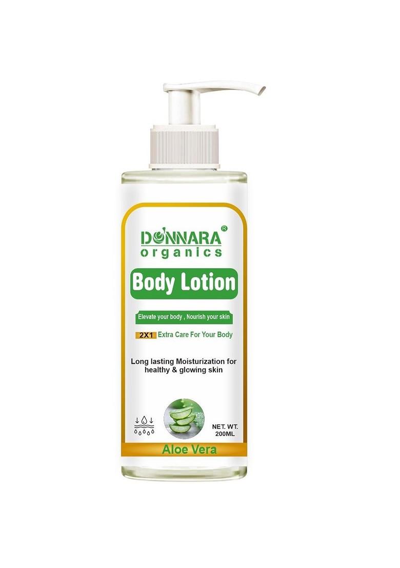 Donnara Organics Aloe Vera Body Lotion For Healthy Glowing Skin 200 Ml