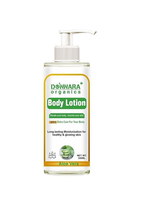 Donnara Organics Aloe Vera Body Lotion For Healthy Glowing Skin 200 Ml