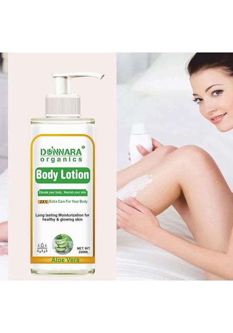 Donnara Organics Aloe Vera Body Lotion For Healthy Glowing Skin 200 Ml
