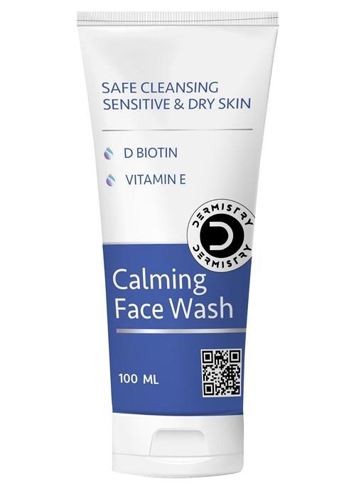 Dermistry D Biotin Vitamin E Sensitive Dry Skin Cleansing Face Wash 100 Ml