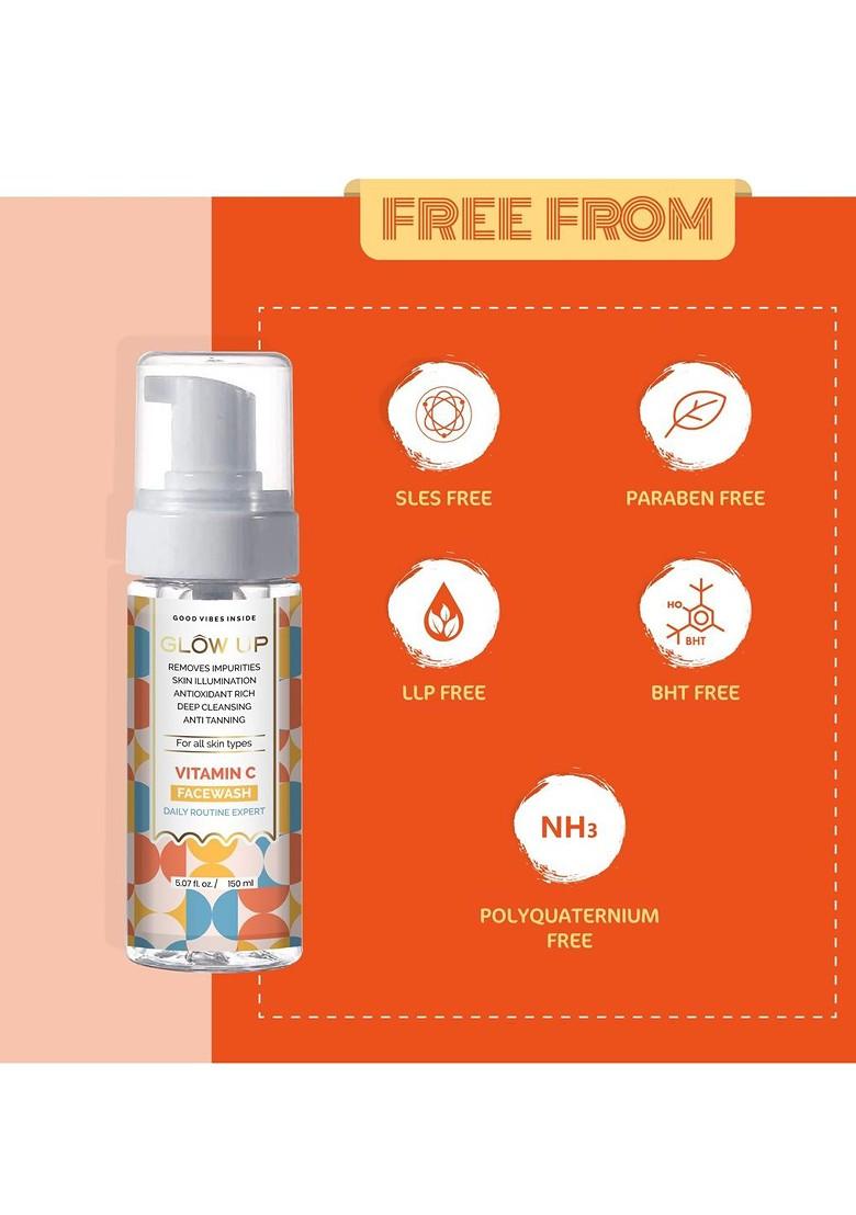 Glow Up Women Vitamin C Glutathione Foaming Face Wash 150 Ml