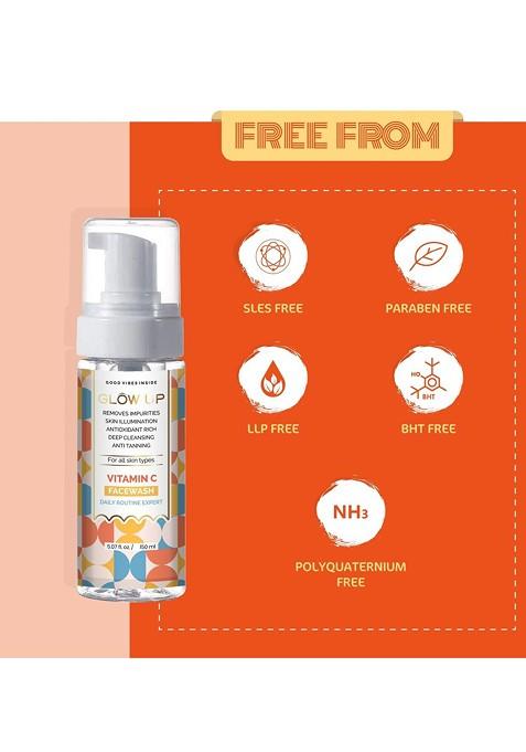 Glow Up Women Vitamin C Glutathione Foaming Face Wash 150 Ml
