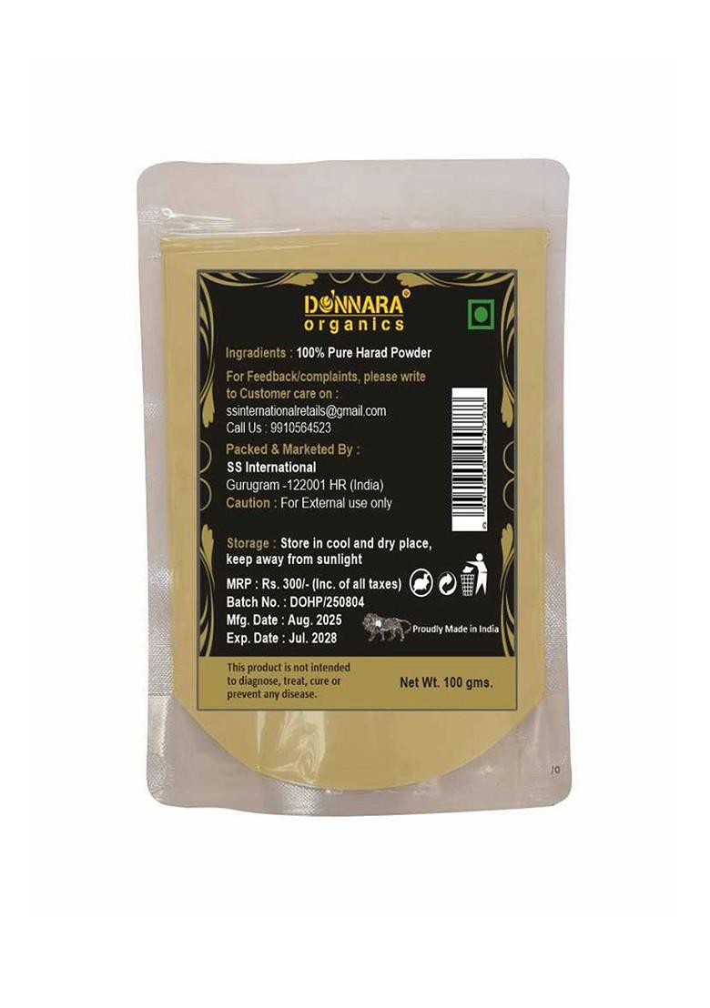 Donnara Organics Set Of 3 Harad Powder Face Pack For Oil Control 100 G Each