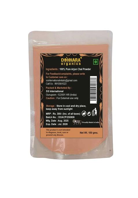 Donnara Organics Set Of 3 Arjun Chaal Powder Face Pack For Skin Brightening 100 G Each