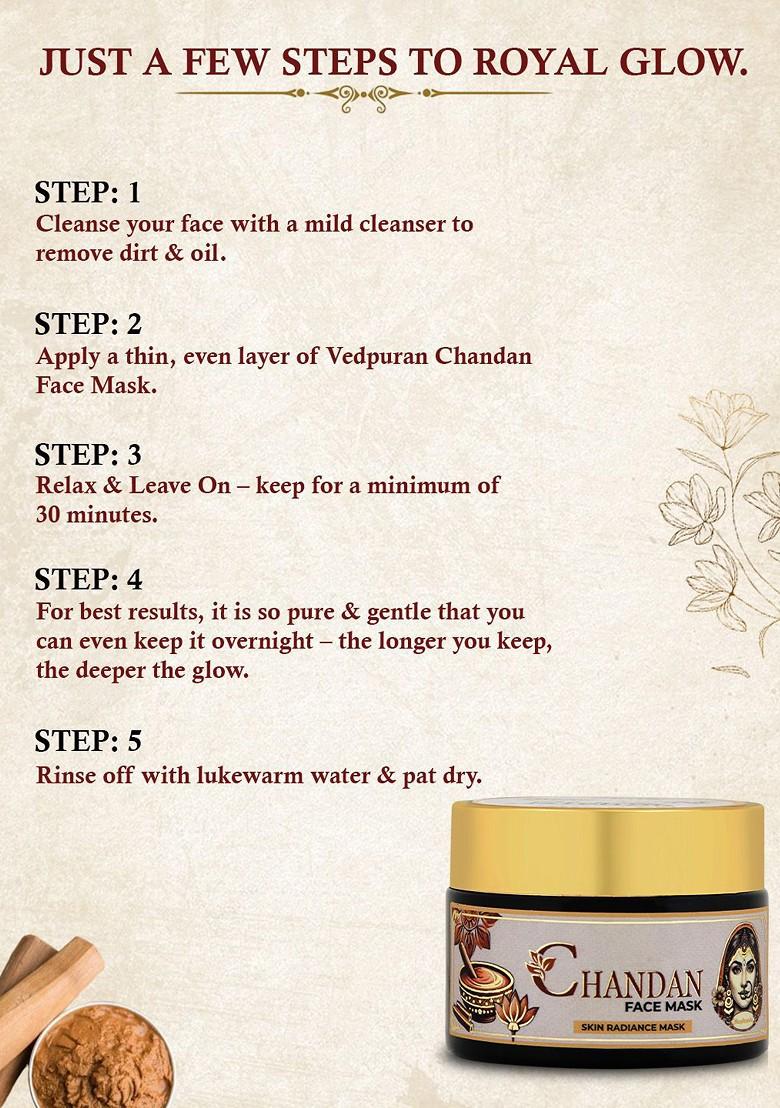 Vedpuran Chandan Skin Radiance Face Mask 50 G