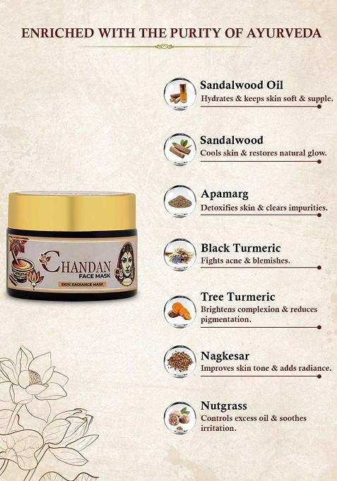 Vedpuran Chandan Skin Radiance Face Mask 50 G