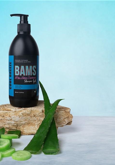 Bams Pop Skin Culture Cool Breeze Shower Gel With Cucumber For Hydration 400 Ml