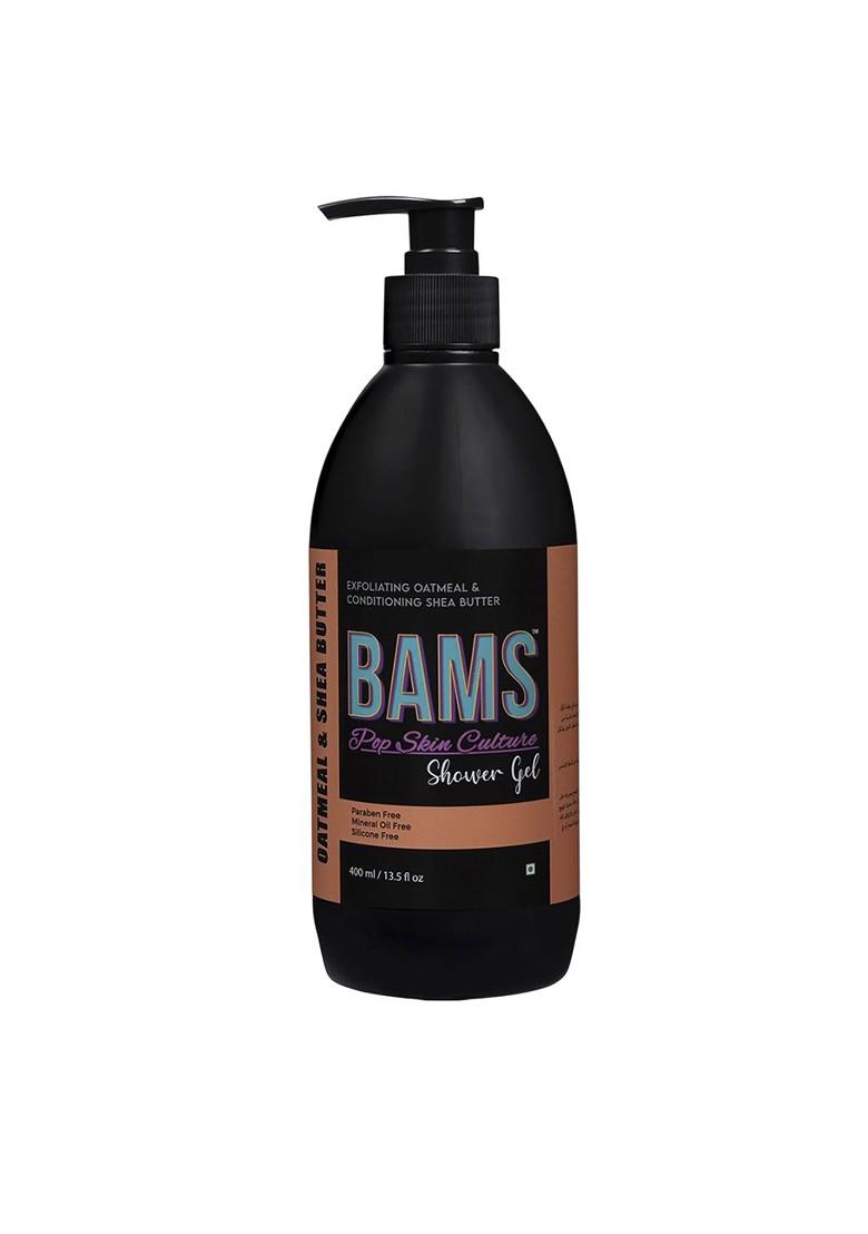 Bams Pop Skin Culture Oatmeal Shea Butter Shower Gel For Hydration 400 Ml