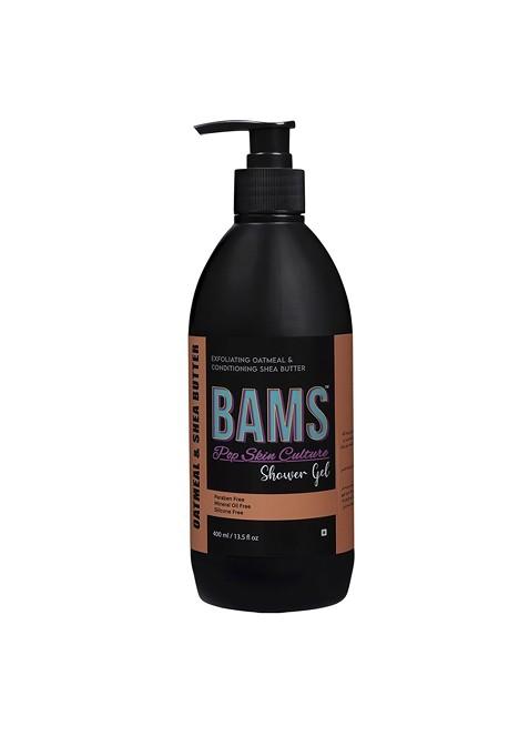 Bams Pop Skin Culture Oatmeal Shea Butter Shower Gel For Hydration 400 Ml