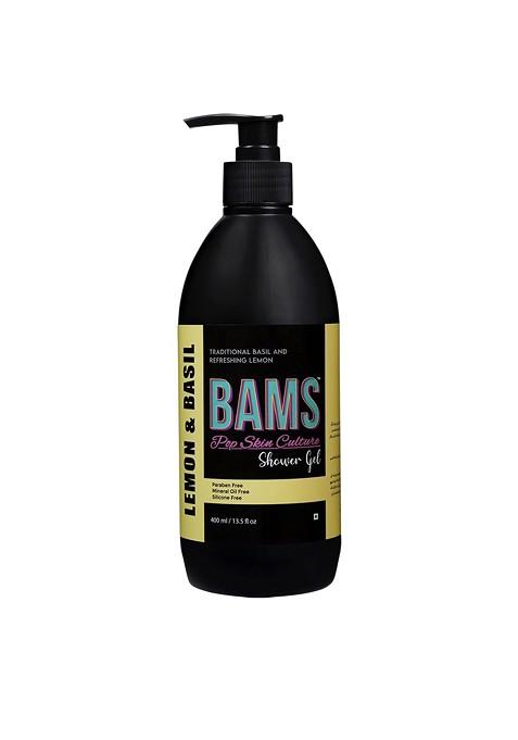 Bams Pop Skin Culture Lemon Basil Shower Gel For Hydration 400 Ml
