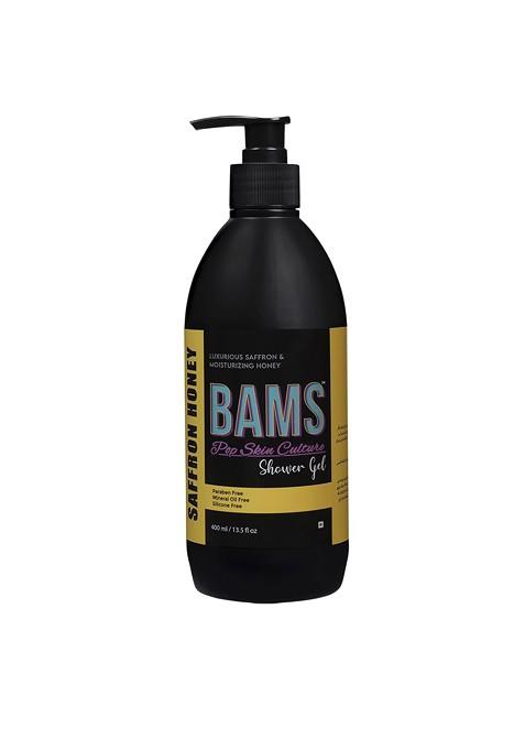 Bams Pop Skin Culture Saffron Honey Shower Gel For Moisturising 400 Ml