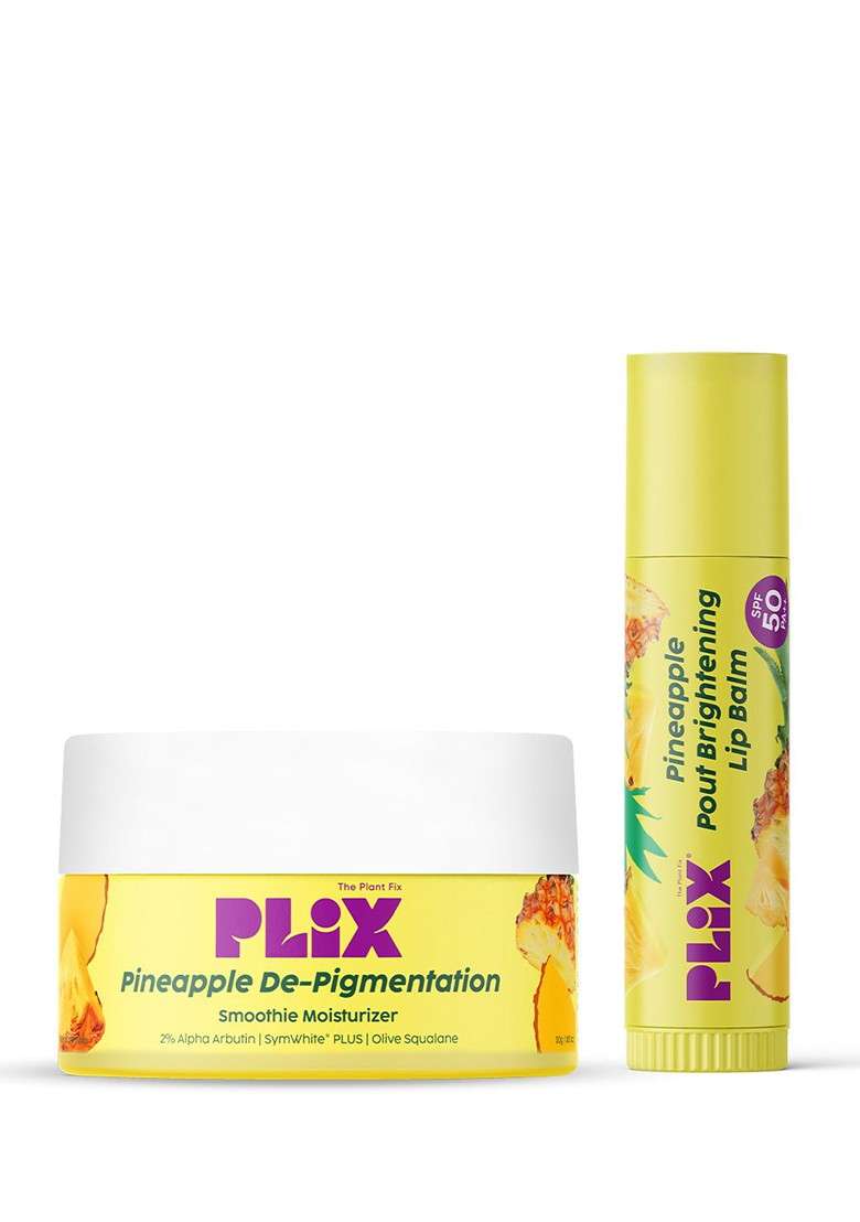 Plix The Plant Fix Pineapple Spf 50 Smoothie Moisturizer Lip Balm For Skin Brightening - Indya