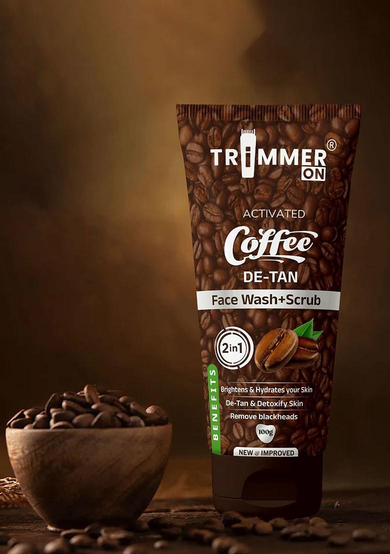 Trimmer On Set Of 2 Activated Coffee Detan Scrub Face Wash 100 G Each