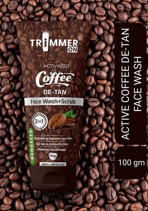 Trimmer On Set Of 2 Activated Coffee Detan Scrub Face Wash 100 G Each